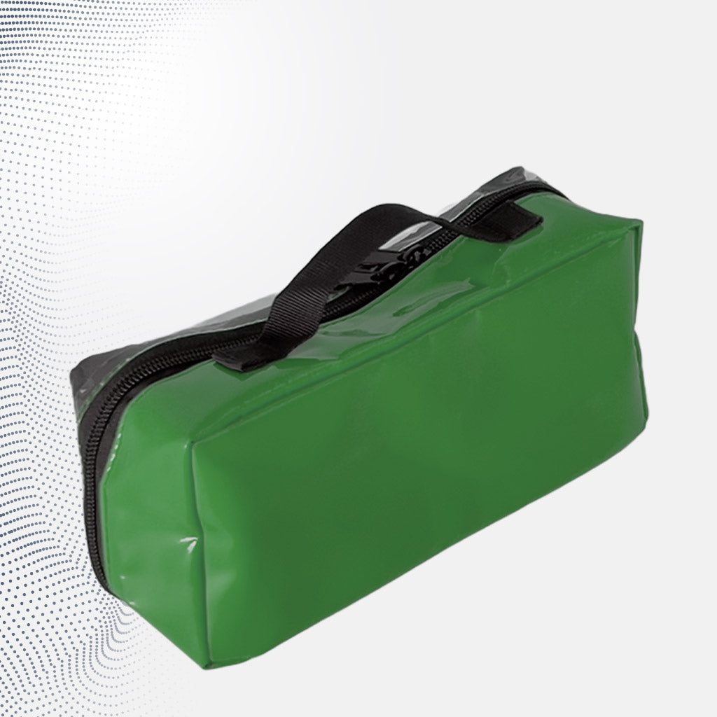 Modultasche Grün für Medikamente und Kleinteile aus robustem, abwaschbarem Planenmaterial