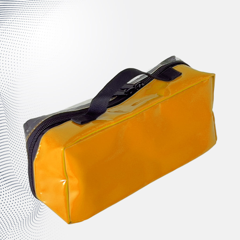 Gelbe Modultasche aus robustem, wasserabweisendem Planenmaterial für Bordausrüstung