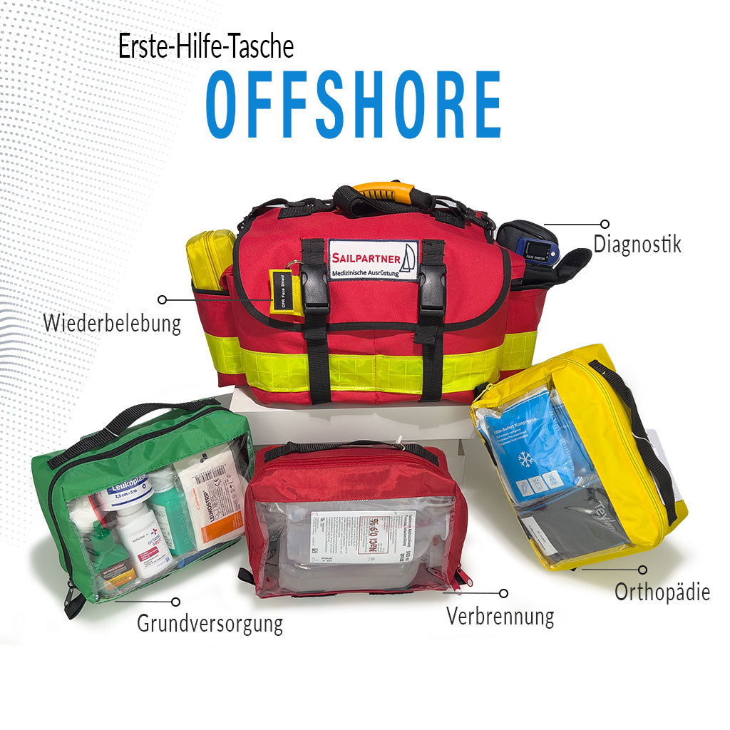 Erste-Hilfe Notfall-Tasche OFFSHORE – SAILPARTNER Shop