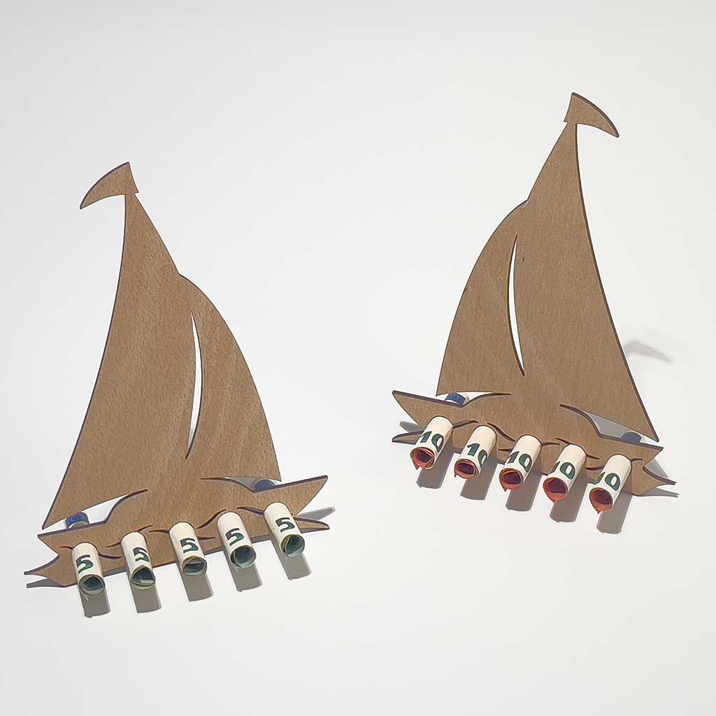 Segelschiff Geldgeschenk