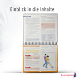 Übersicht aus ‚Erste Hilfe an Bord – Medizintafeln‘: Wichtige Notrufnummern und Anleitungen zu lebensbedrohlichen Situationen wie Herzinfarkt oder Schlaganfall