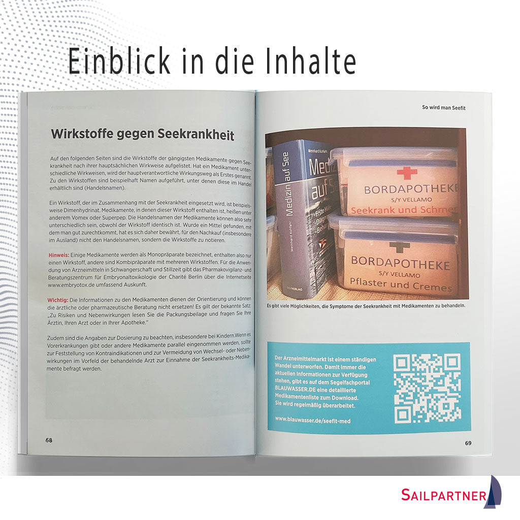 Wirkstoffe gegen Seekrankheit: Dr. Stefanie Kamke, bekannt von blauwasser.de, erläutert hilfreiche Medikamente und deren Wirkung auf See.