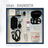Modultasche Diagnostik – Diagnostik-Set aus der TransOcean Erste-Hilfe-Tasche mit Blutzuckermessgerät & Troponin-Test.