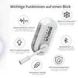 SENA Nautitalk Crew Headset mit Mesh 3.0 Intercom™, Bluetooth® 5.2, IPX5-Wasserabweisung, Geräuschunterdrückung, Windfilter, OTA-Firmware-Updates und Clip-Befestigung.
