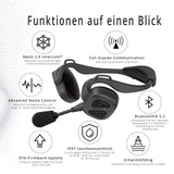 SENA Nautitalk Bosun Headset für Segler, Crews, Yachten und Boote mit Mesh Intercom™, Bluetooth® 5.2, IPX7-Tauchwasserschutz, schwimmfähigem Design und langer Akkulaufzeit.