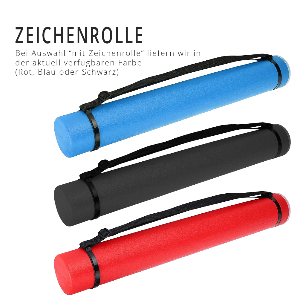 Zeichenrollen in Rot, Blau und Schwarz für die DSV-Führerscheinausbildung