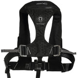 Rückseite der Crewsaver Crewfit+ 180 Pro mit doppelter Front-Taillenverstellung und Schrittgurt