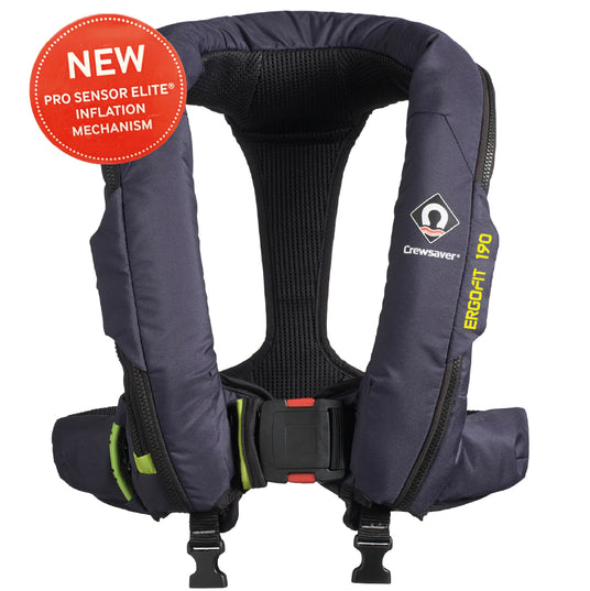 Crewsaver Ergofit 190 Automatik-Rettungsweste mit neuem Pro Sensor Elite Auslösemechanismus