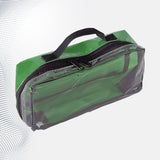 Kompakte Modultasche Bordorganisation Grün mit transparentem Sichtfenster und Griff