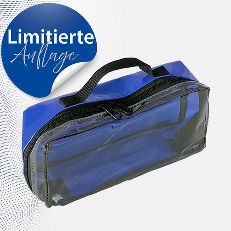 Modultasche Bordorganisation aus Plane in Royal Blau mit Sichtfenster
