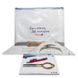 Navigationsbesteck-Set mit Einhandzirkel, großen Dreiecken und Zubehör in PVC-Tasche – ideal für Ausbildung, Skipper und Chartersegler.