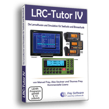 LRC, SRC, UBI, Lernsoftware, Short Range Certificate, Binnenfunkzeugnis, DSV, Deutscher Segler Verband,Prüfung, Vorbereitung, Theorie, Praxis, M423, M323, M505, M503, DS100, M330, UKW, Funksimulation, 