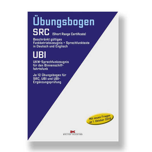 SRC, UBI, Übungsbogen, Delius Klasing, Sprechfunkzeugnis