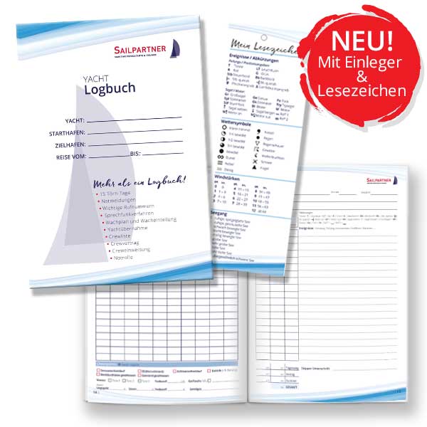 Yacht Logbuch, Charter, Skipper, Checkliste, DSV, Schiffsführer, Sailpartner, Wachplan, Wacheinteilung, Sprechfunkverfahren, Notrollen, FOR-DEC, Crewvertrag, Creweinweisung, Yachtübernahme, Logbuchführung, Logbucheintrag